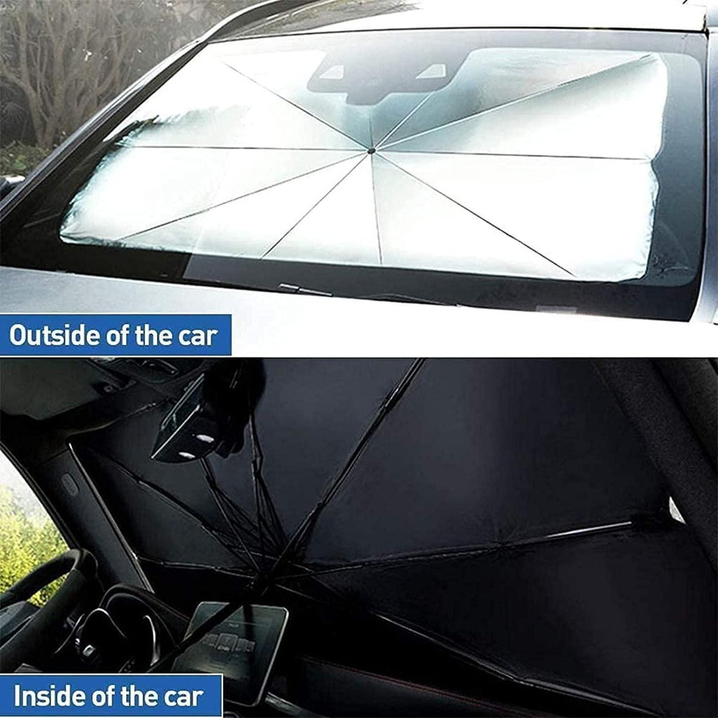 Premium Car Windshield Sun Shade Umbrella – Heat Protection Shield (All Cars Compatible)