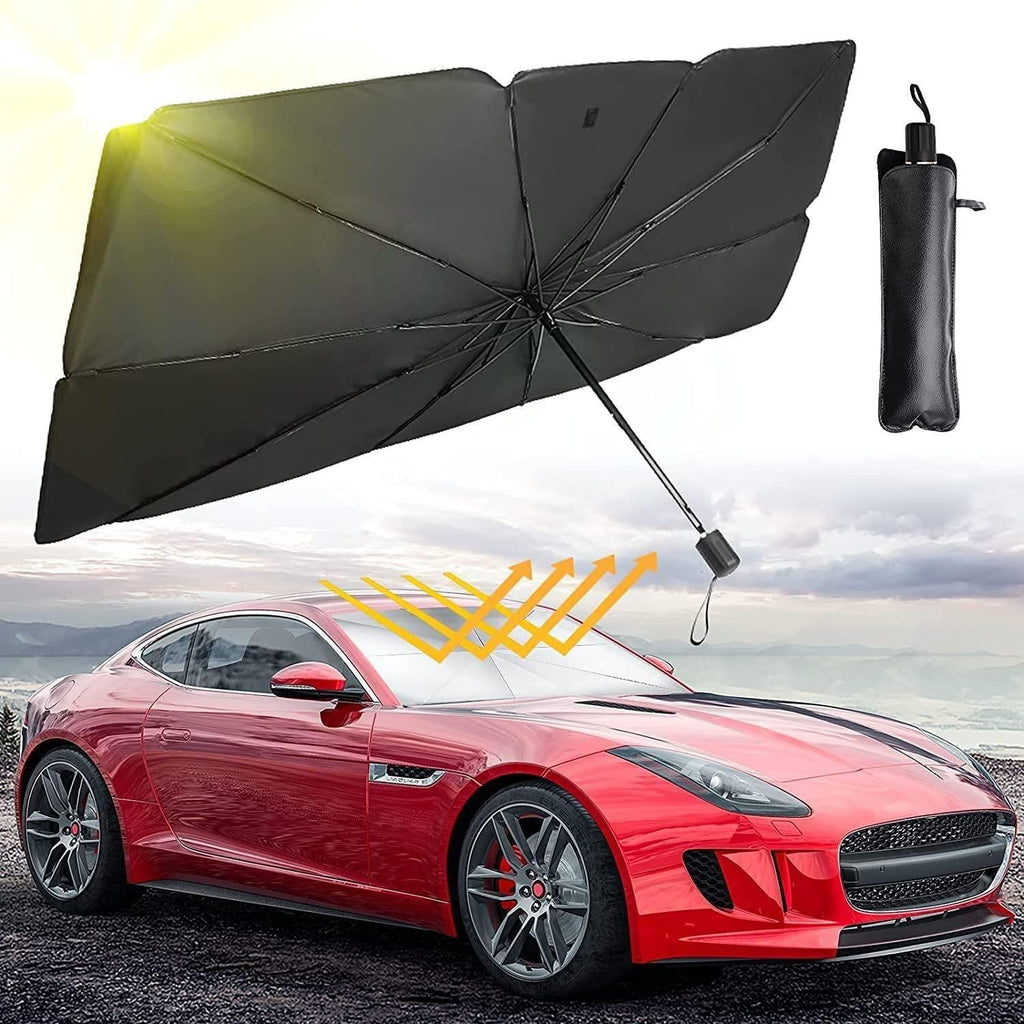 Premium Car Windshield Sun Shade Umbrella – Heat Protection Shield (All Cars Compatible)